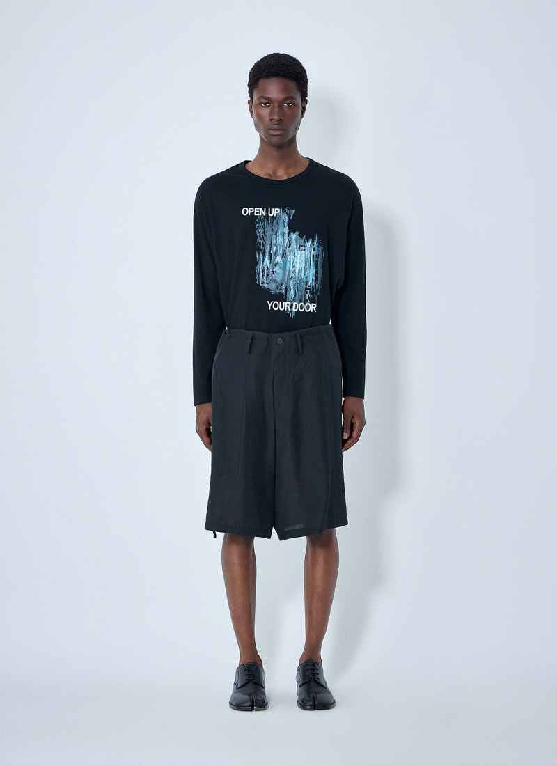 Yohji Yamamoto Drawstring Hem Shorts outlook
