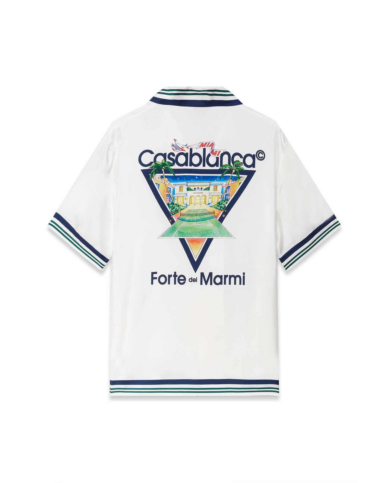 Miami Open x Forte Dei Marmi Short Sleeve Silk Shirt | Casablanca Paris - 1