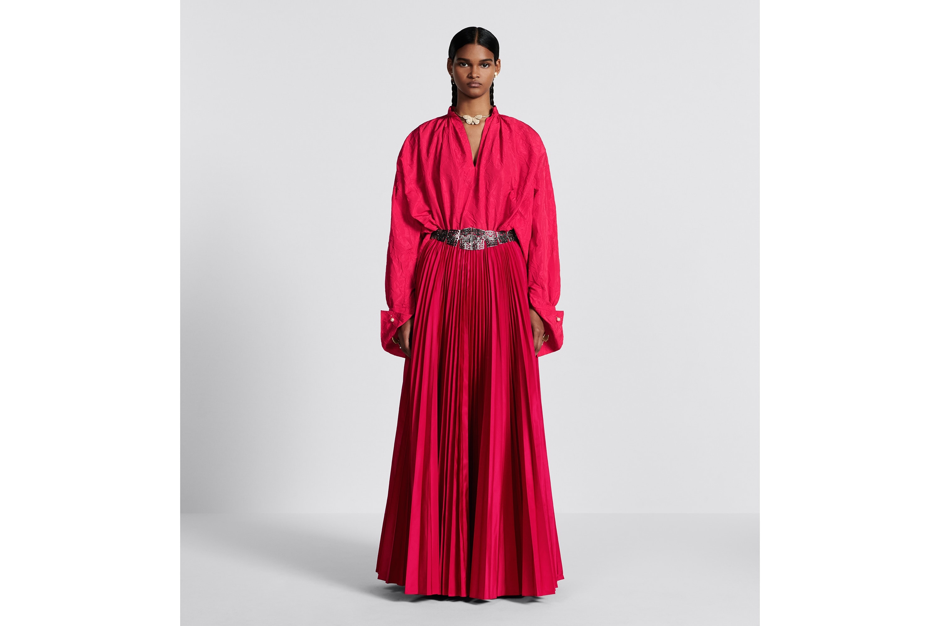 Long Pleated Skirt - 4