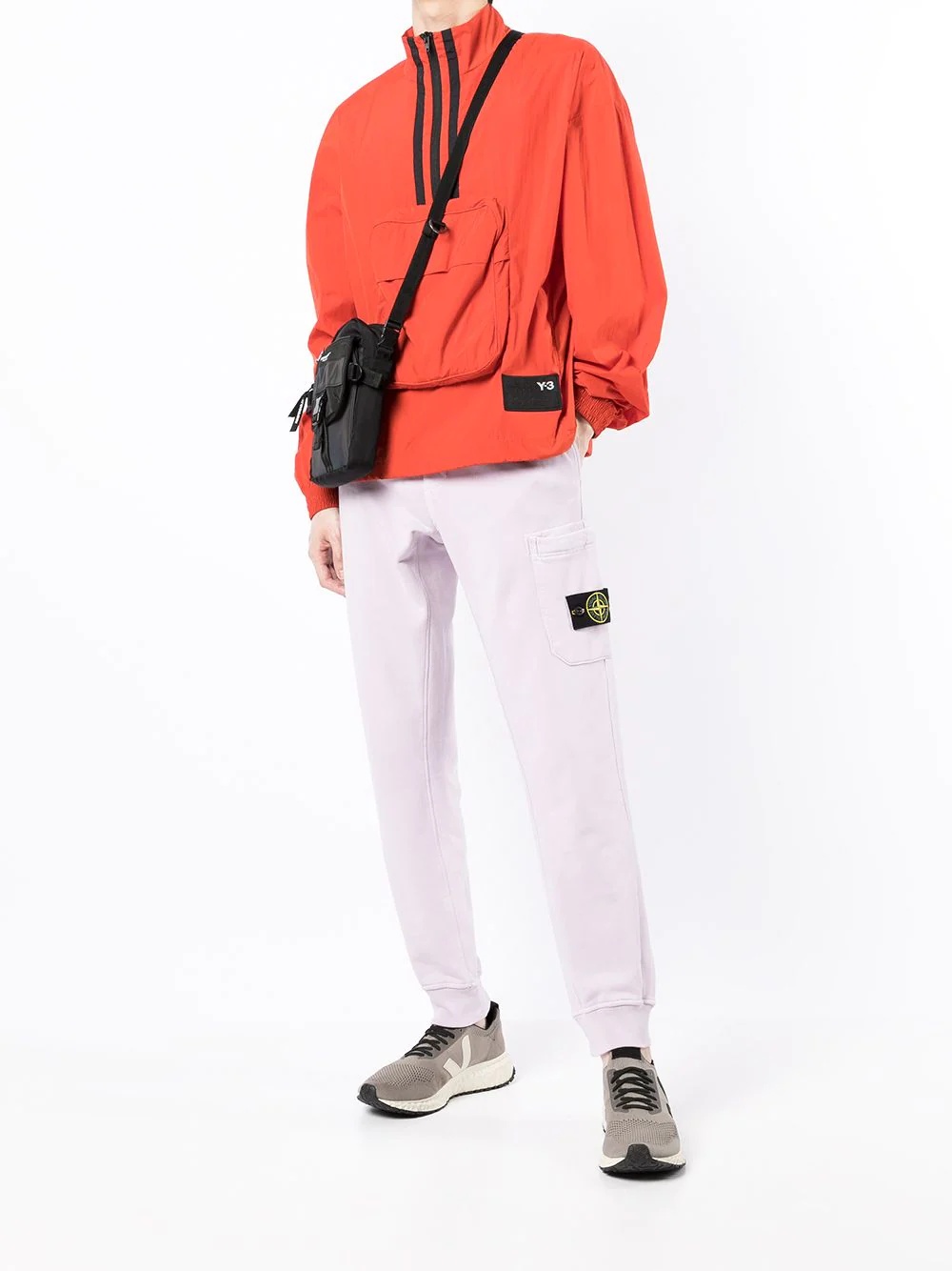 Compass logo-patch track pants - 2