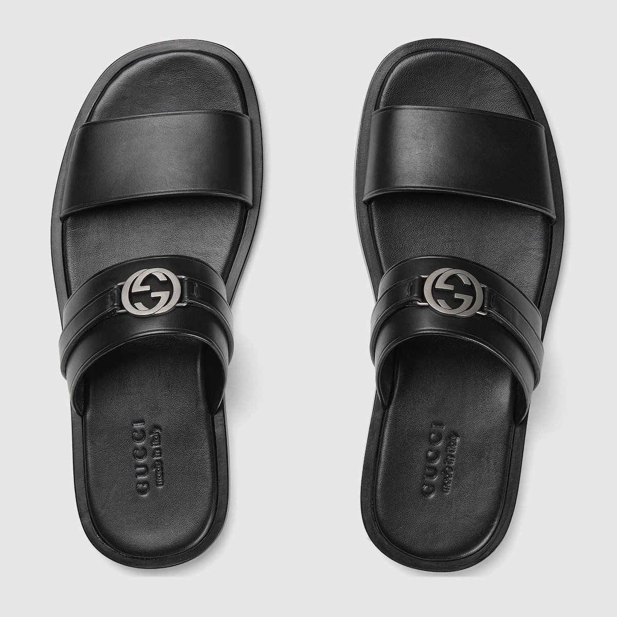 Men's sandal with Round Interlocking G - 5