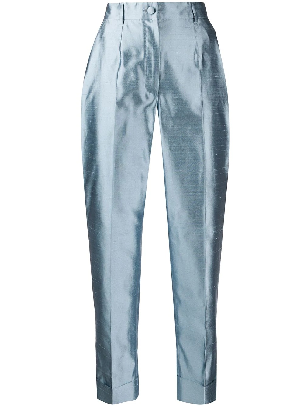 high-waisted tapered trousers - 1