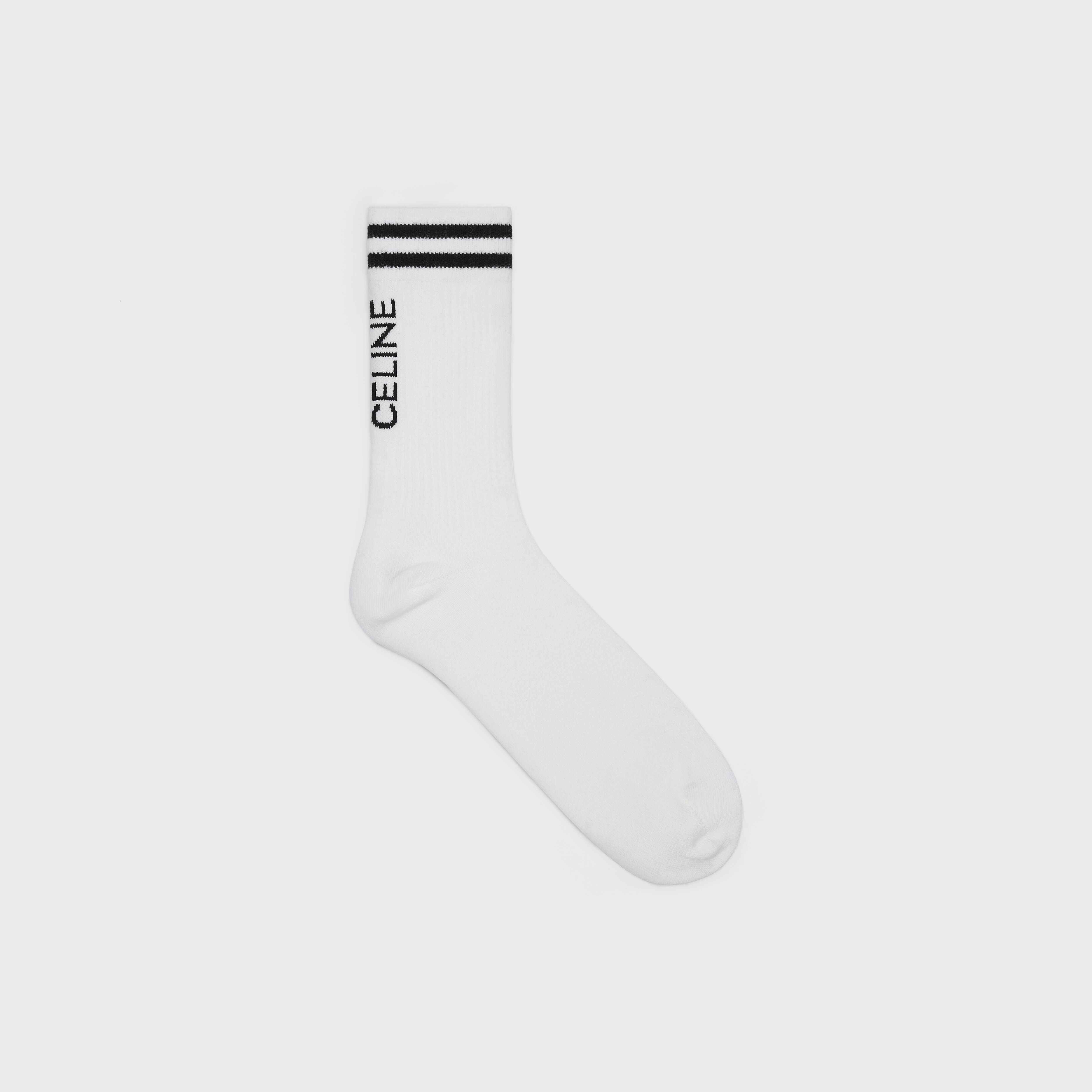 CELINE SOCKS IN STRIPED COTTON - 1