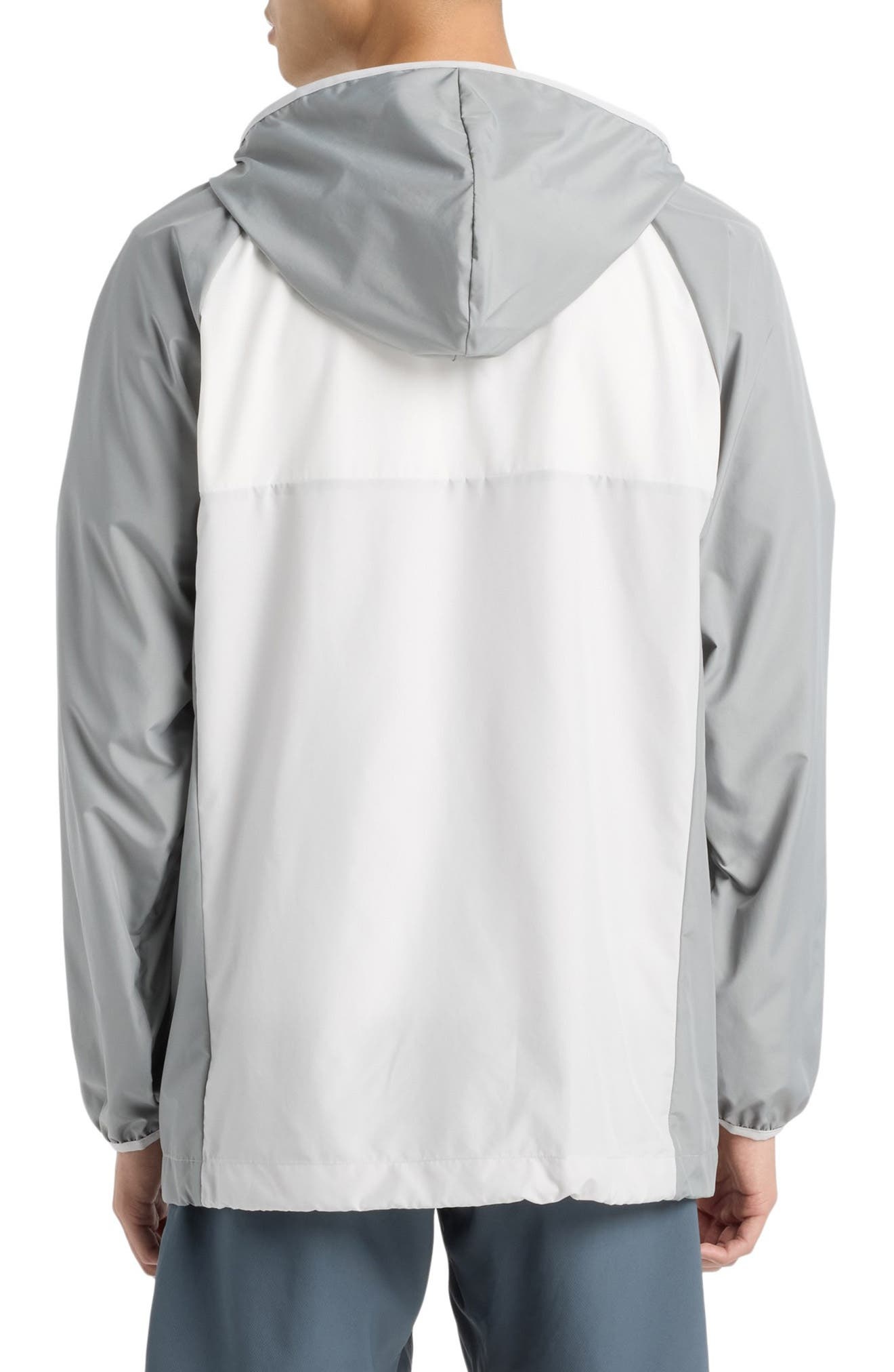 New Balance Athletics Packable Water Resistant Hooded Jacket in Slate Grey at Nordstrom - 2