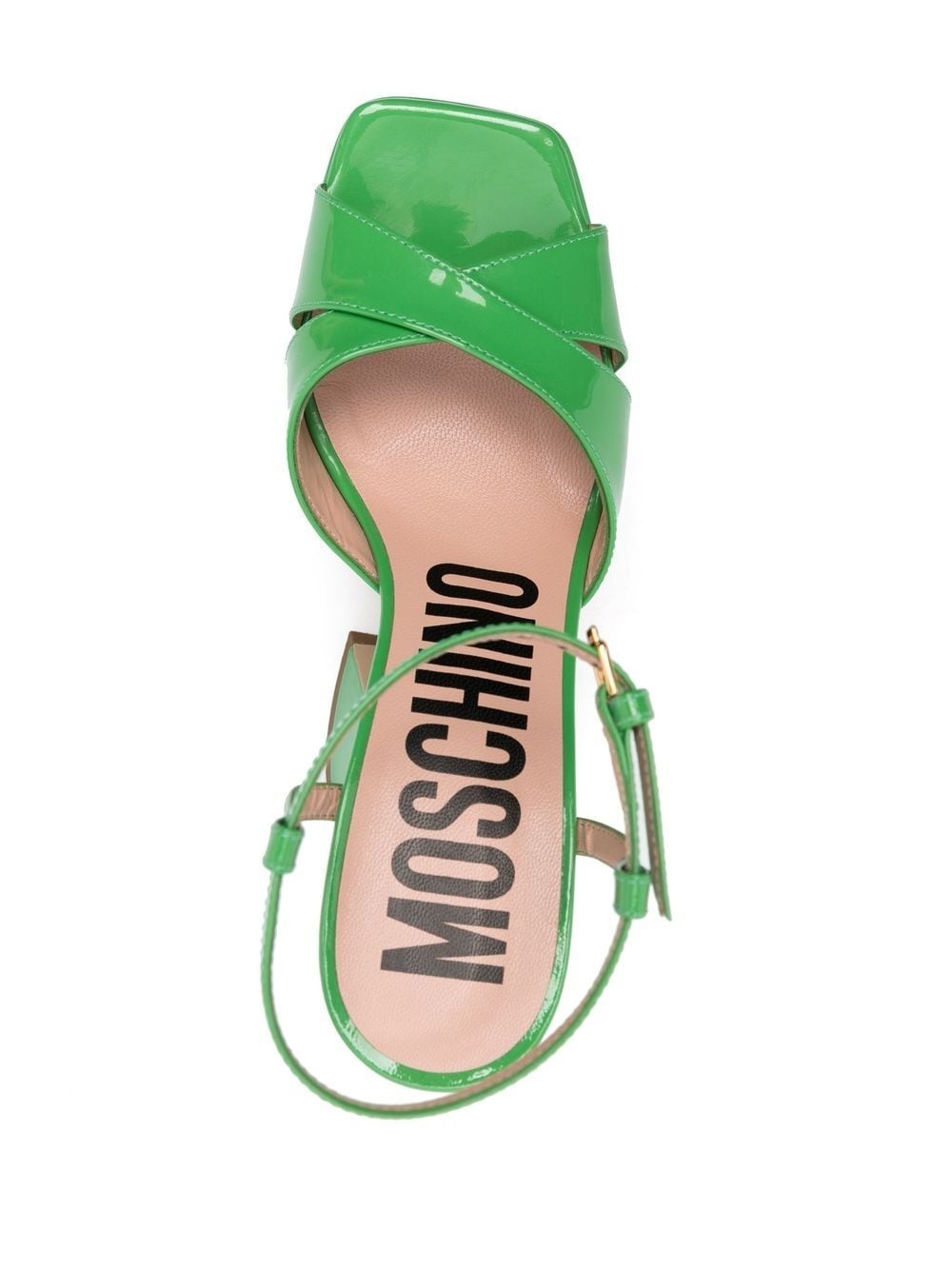 patent leather platform sandals - 4