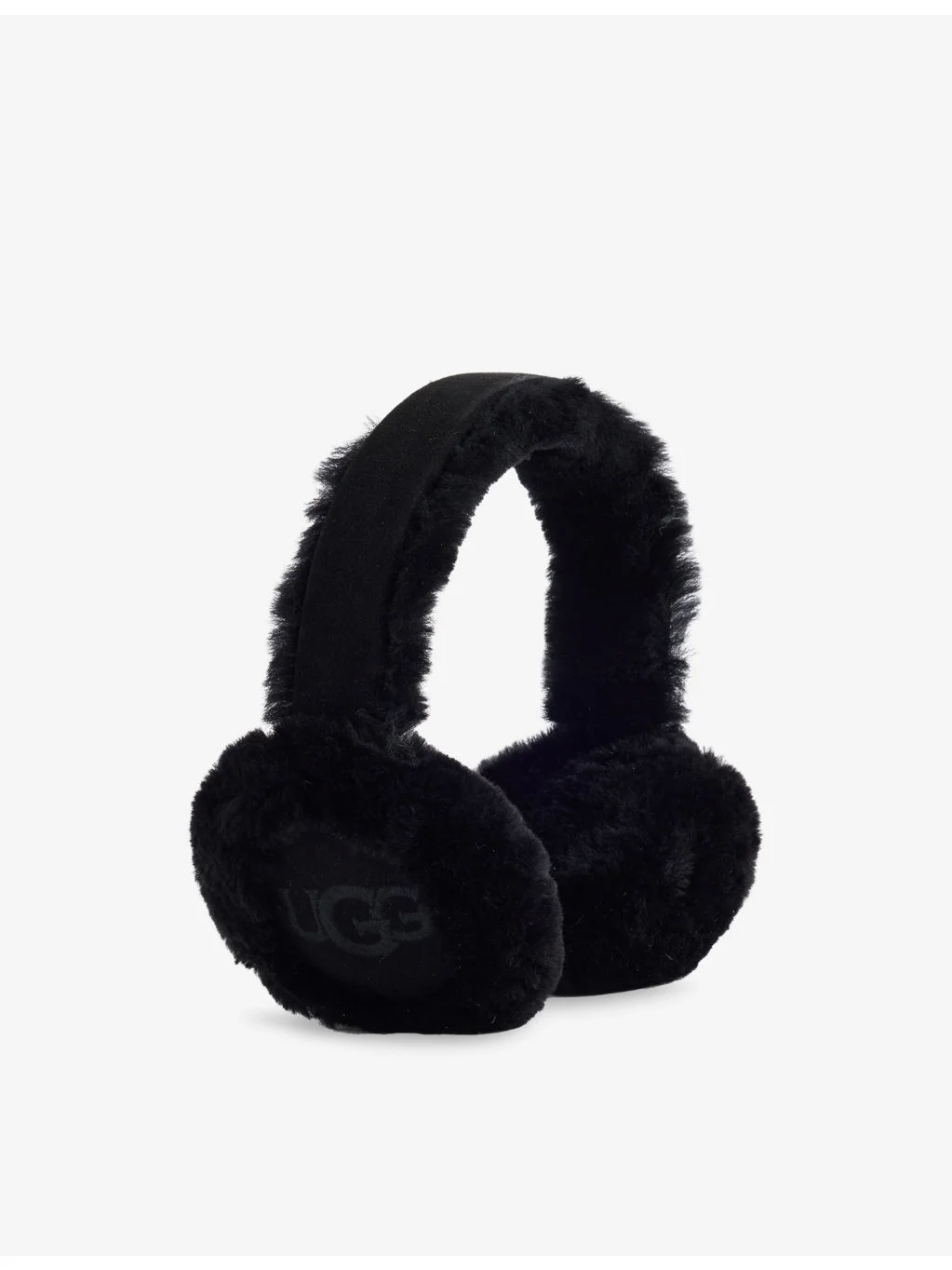 Logo-Embroidered Sheepskin Earmuffs - 1