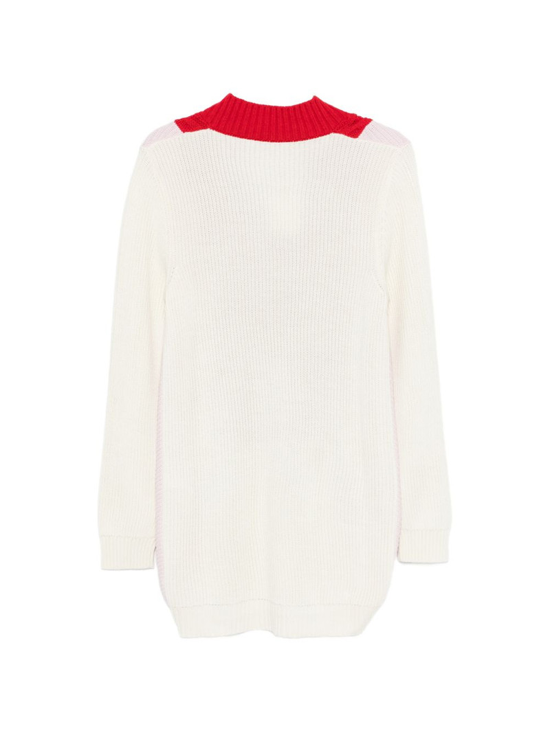 VIVETTA cable-knit V-neck mini dress outlook