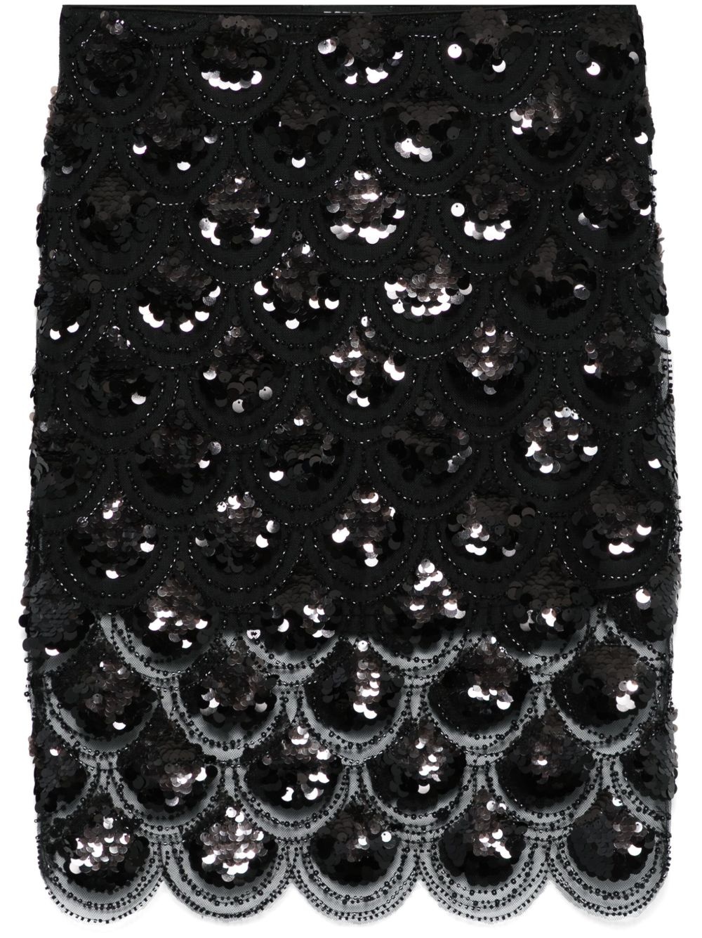 sequinned pencil skirt - 1