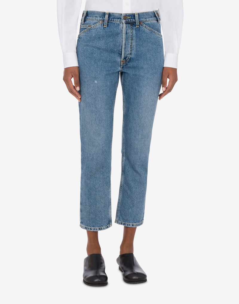 DENIM TROUSERS LAUREL CROWN LOGO 1