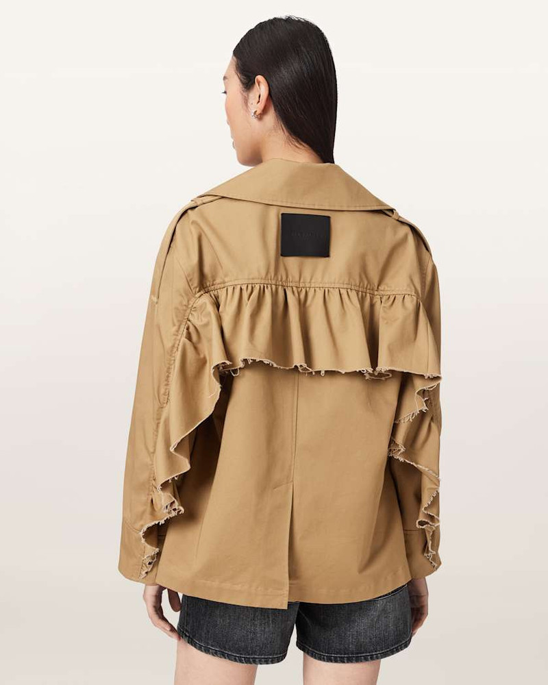 CONNIE RELAXED FIT DOUBLE BREASTED TRENCH COAT 7