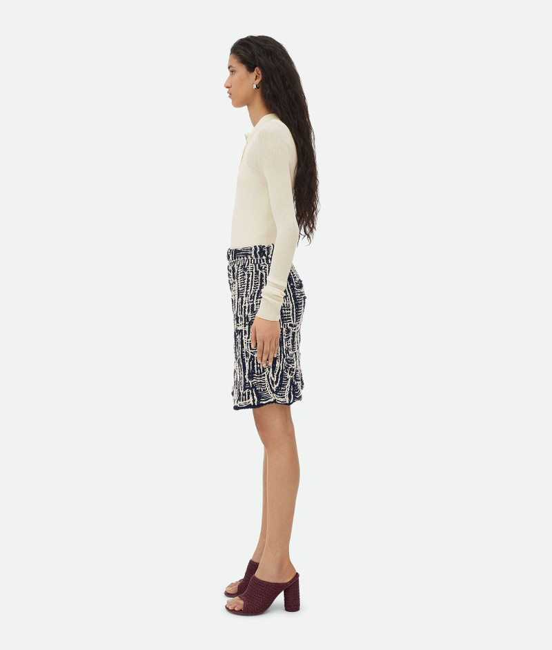 Bottega Veneta Cotton Intrecciato Skirt outlook