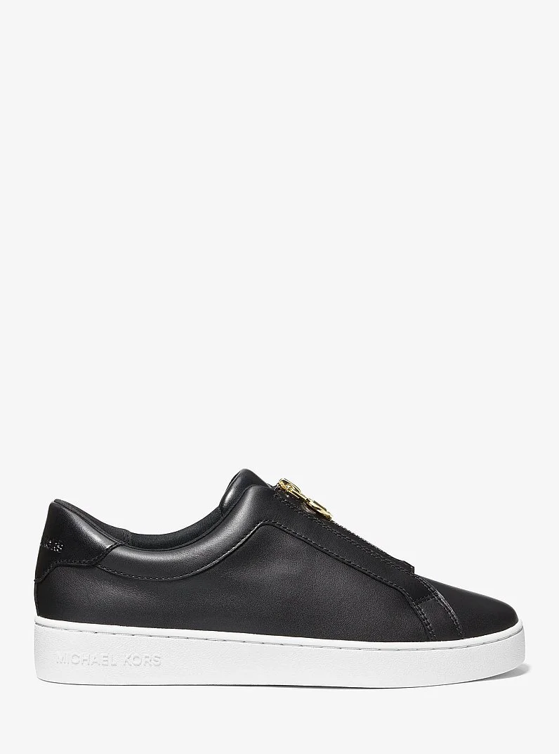 Keaton Leather Zip-Up Sneaker - 1