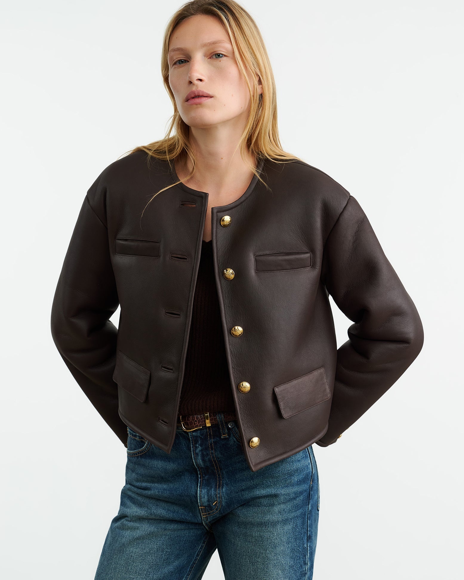 SELINA SHEARLING JACKET - 2