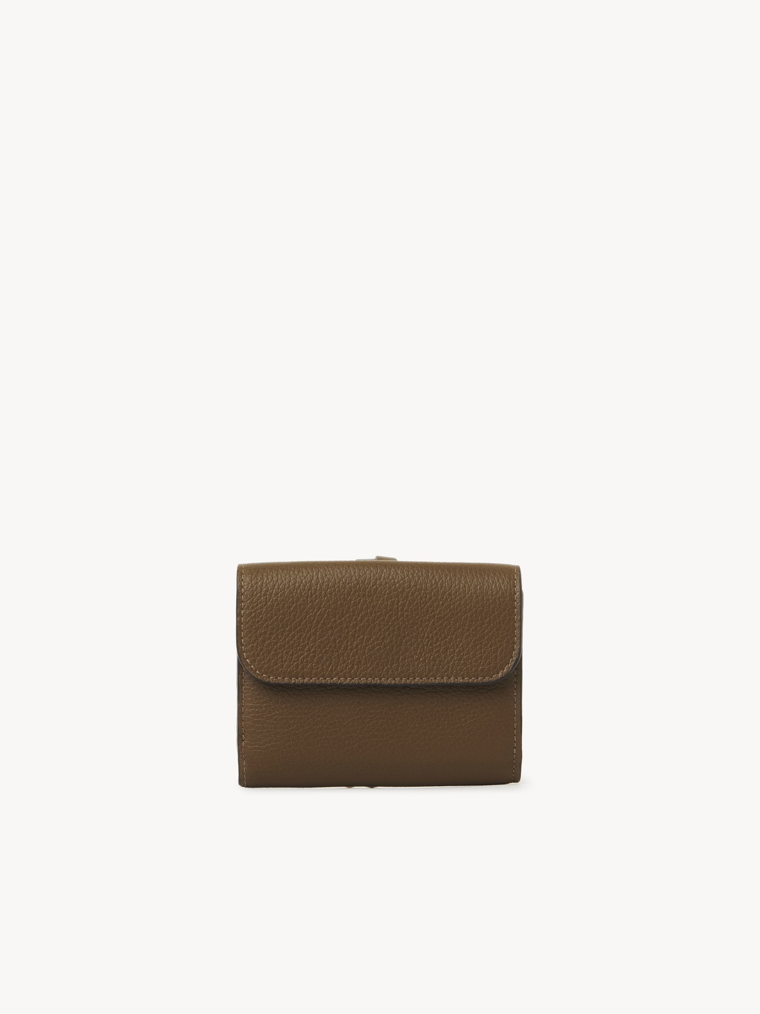 SMALL ALPHABET TRI-FOLD IN GRAINED LEATHER - 4