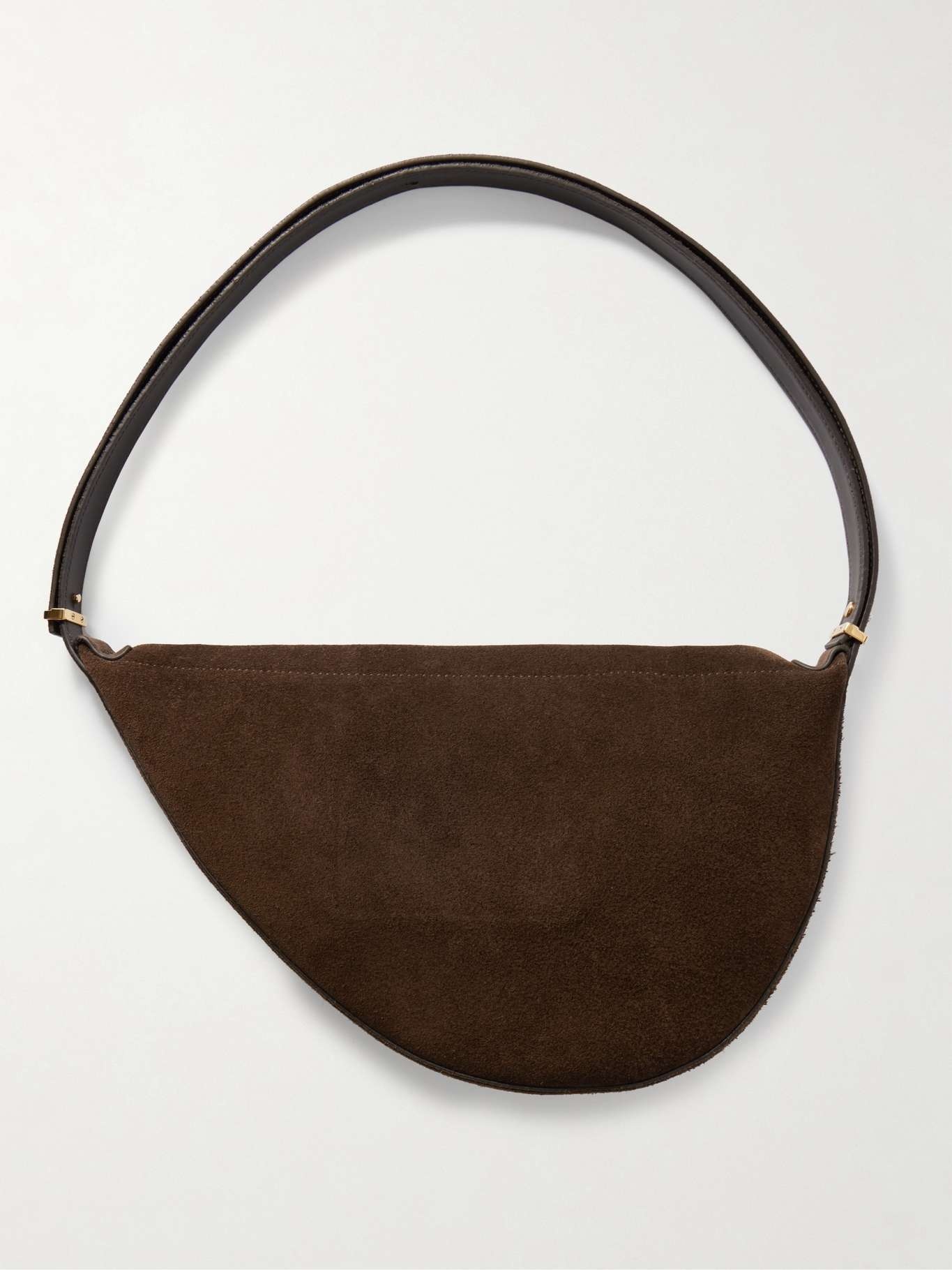 Suede shoulder bag Brown - 3