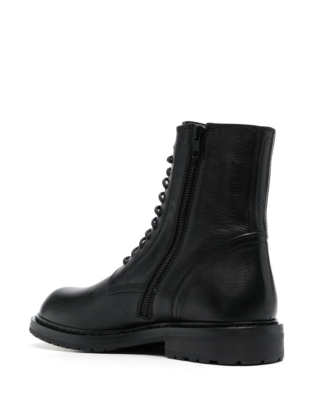 lace-up leather boots - 3