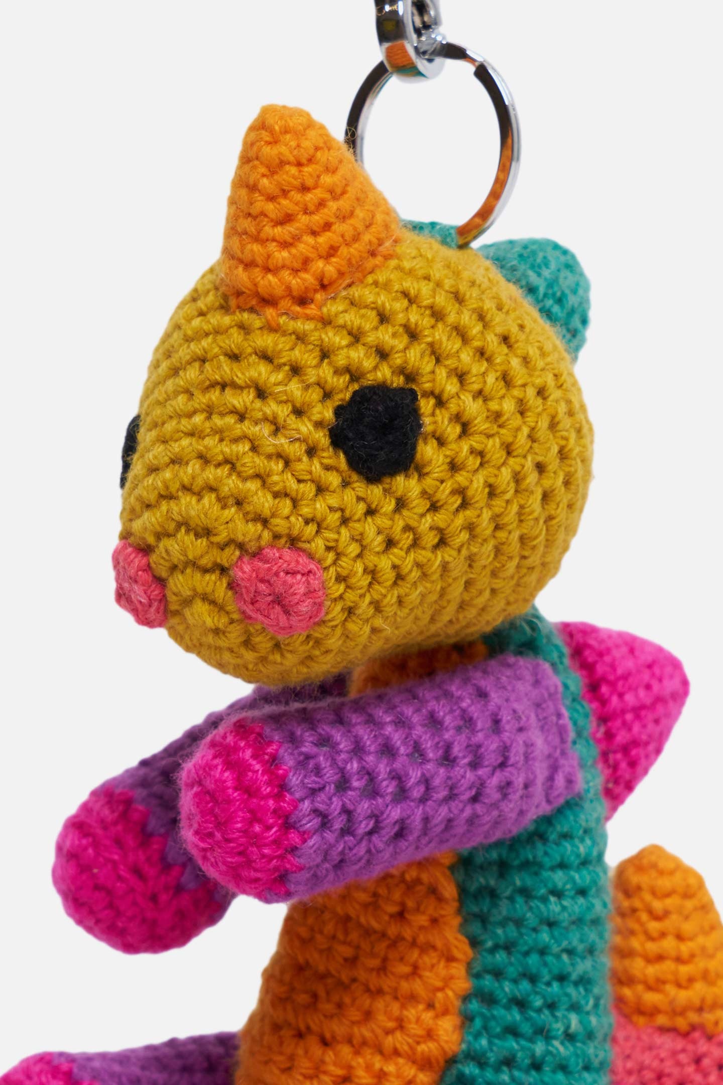 CROCHET DINOSAUR KEYCHAIN CHARM - 2