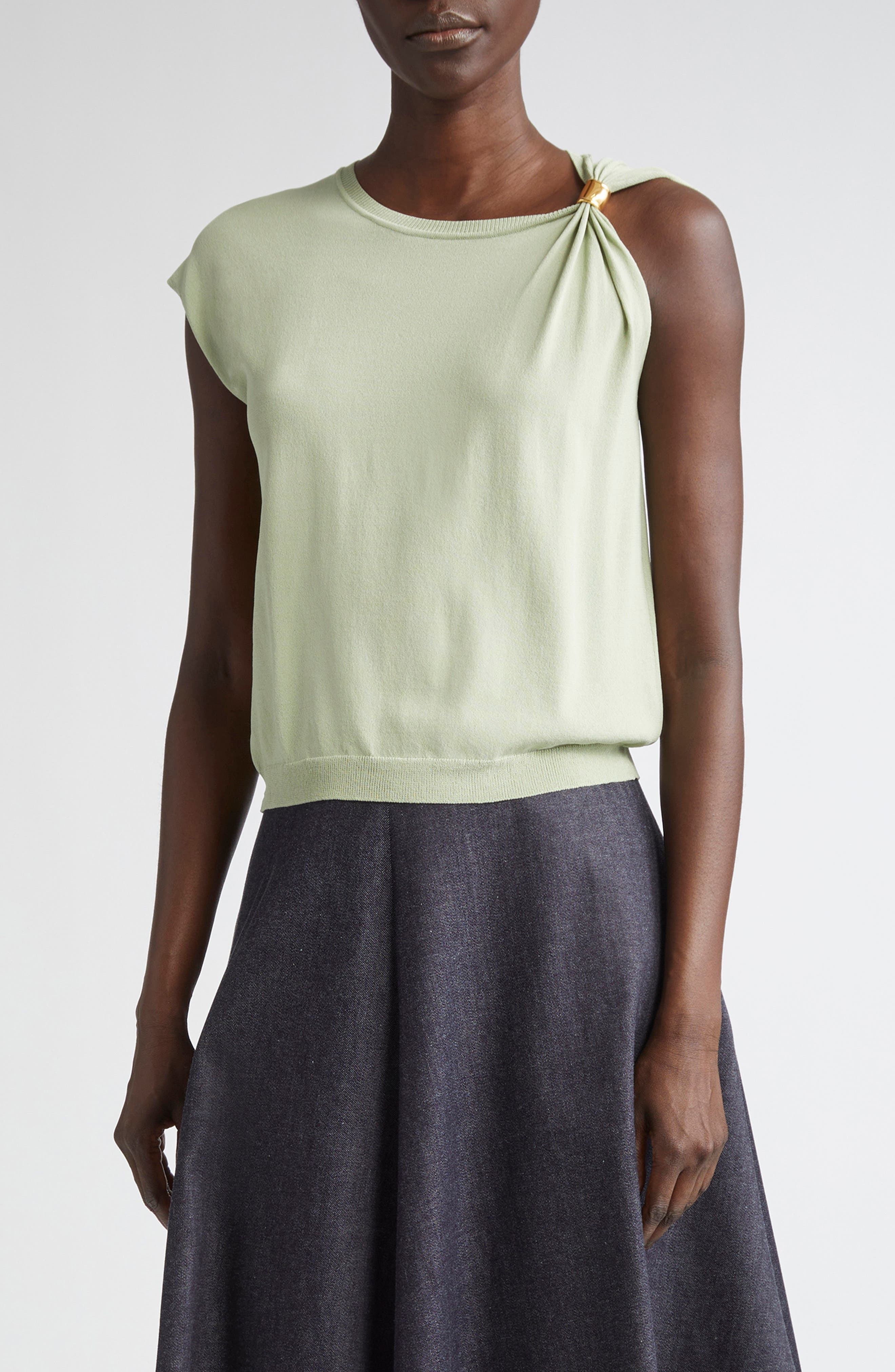 Altuzarra Rinaldi Asymmetric Cap Sleeve Sweater in Ophelia at Nordstrom - 1