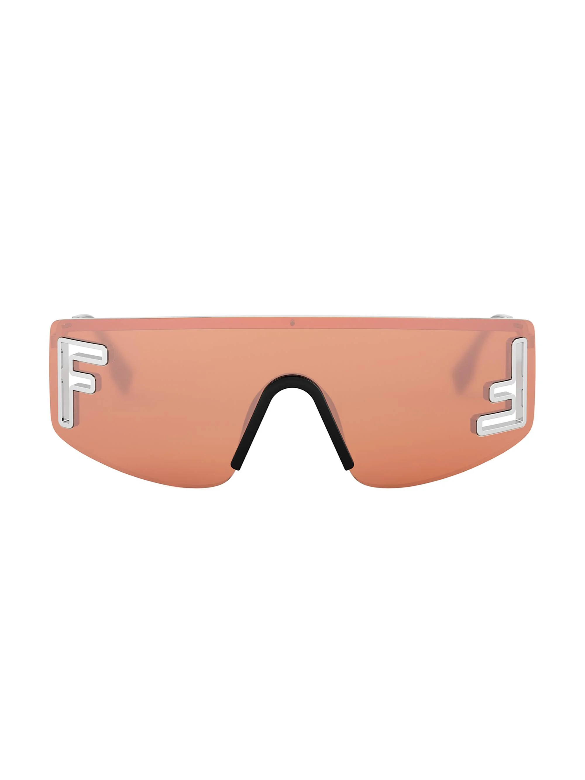Men's Sport 141MM Shield Sunglasses - Shiny Palladium Bordeaux - 1