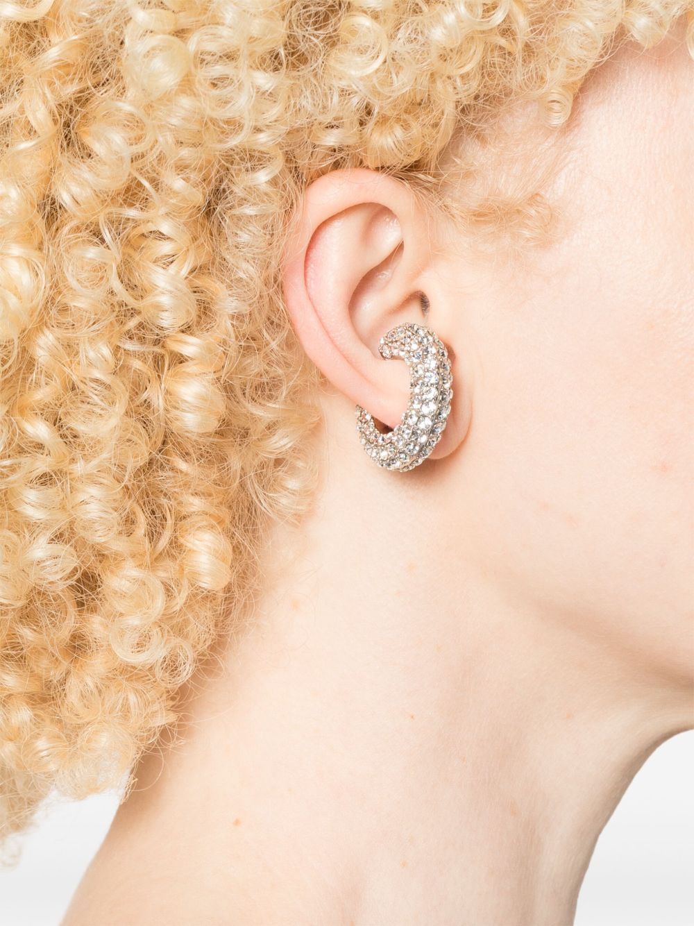 crystal-embellished ear cuff - 2