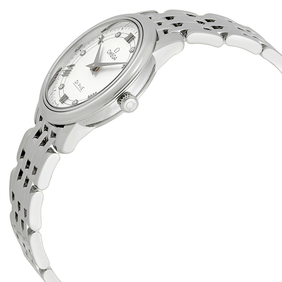 Omega De Ville Prestige White Silvery Diamond Dial Ladies Watch 424.10.27.60.52.002 - 2