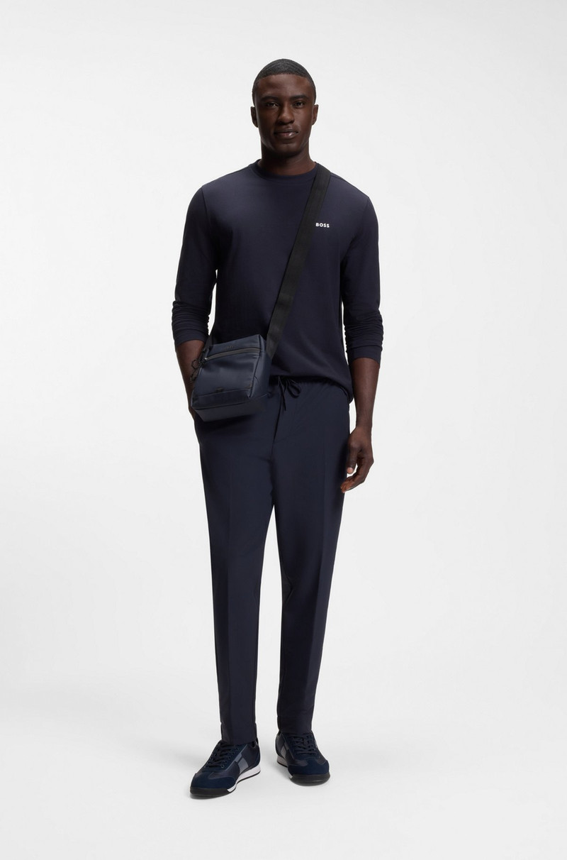 BOSS REFLECTIVE-DETAIL REPORTER BAG IN FAUX LEATHER outlook