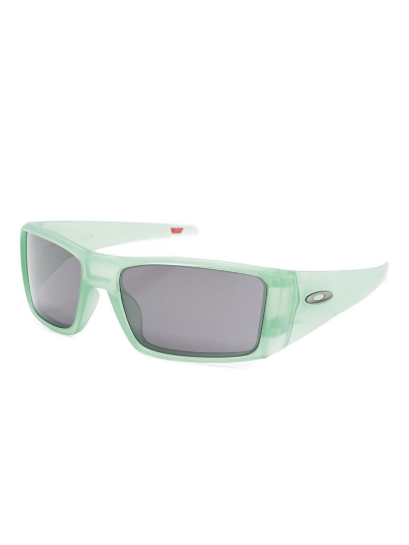 OAKLEY Heliostat matte translucent rectangle sunglasses outlook