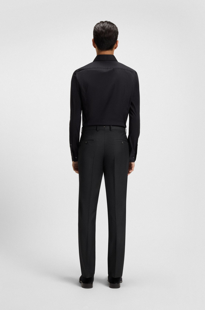 SLIM-FIT PANTS IN STRETCH WOOL 4