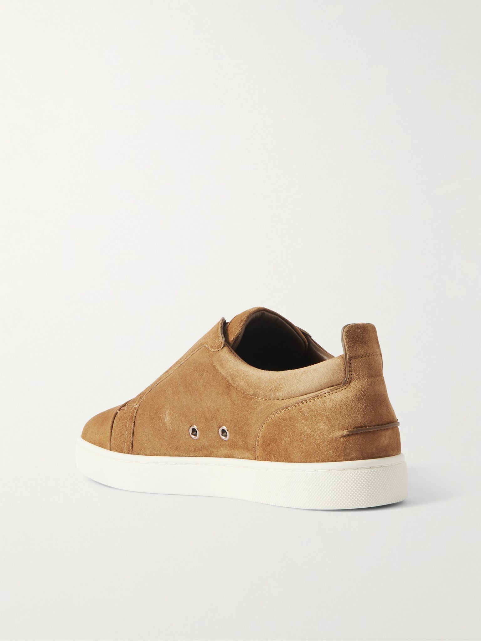 St Louis Suede Slip-On Sneakers Camel - 4