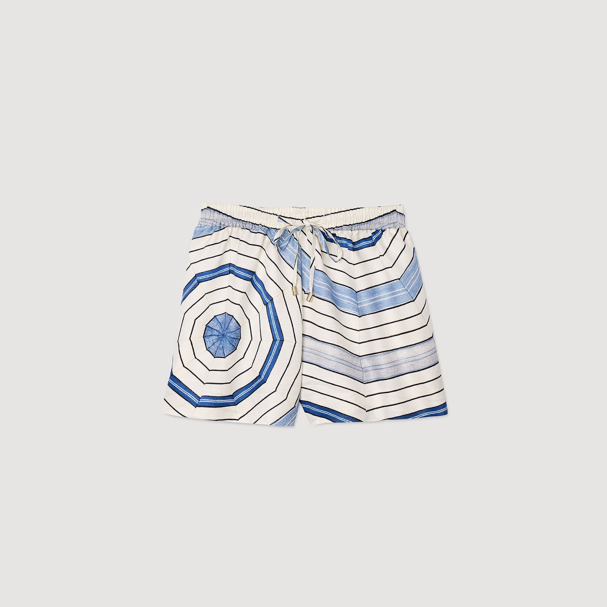 SPIRAL-MOTIF SHORTS - 6