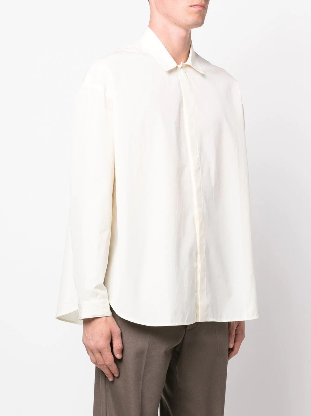 long-sleeve box-cut shirt - 3