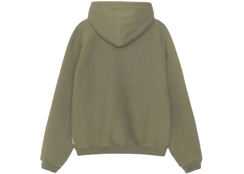 Stüssy Stussy Raglan Zip Hoodie Olive outlook