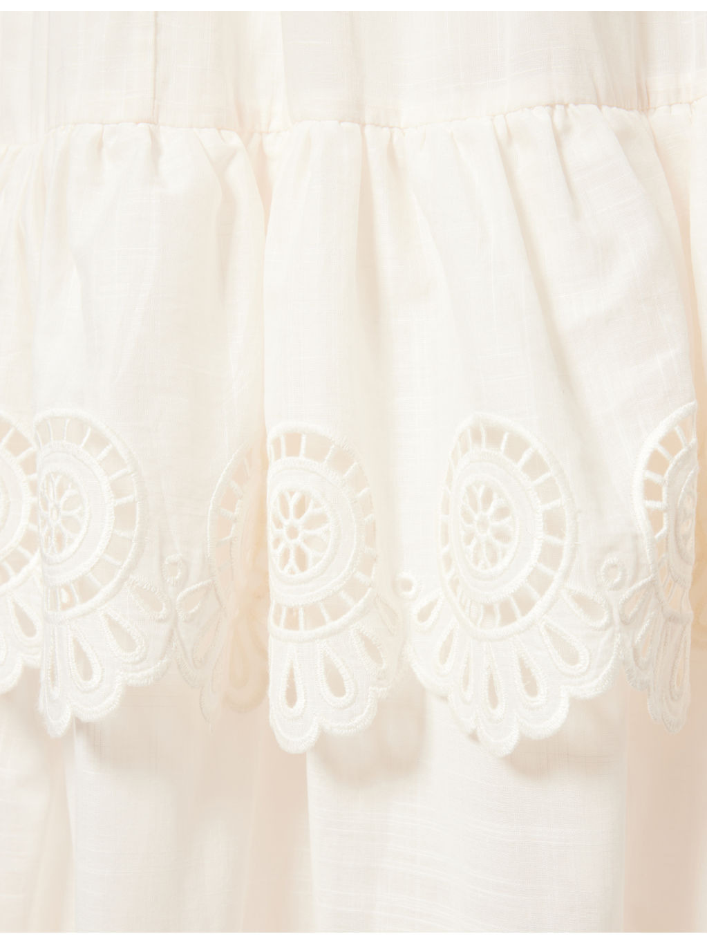 Lucky Embroidered Cotton Midi Skirt - 6