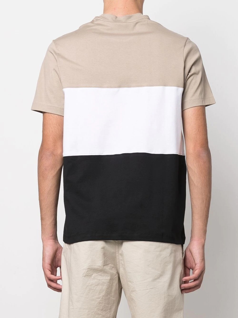 logo-print colour-block T-shirt - 4