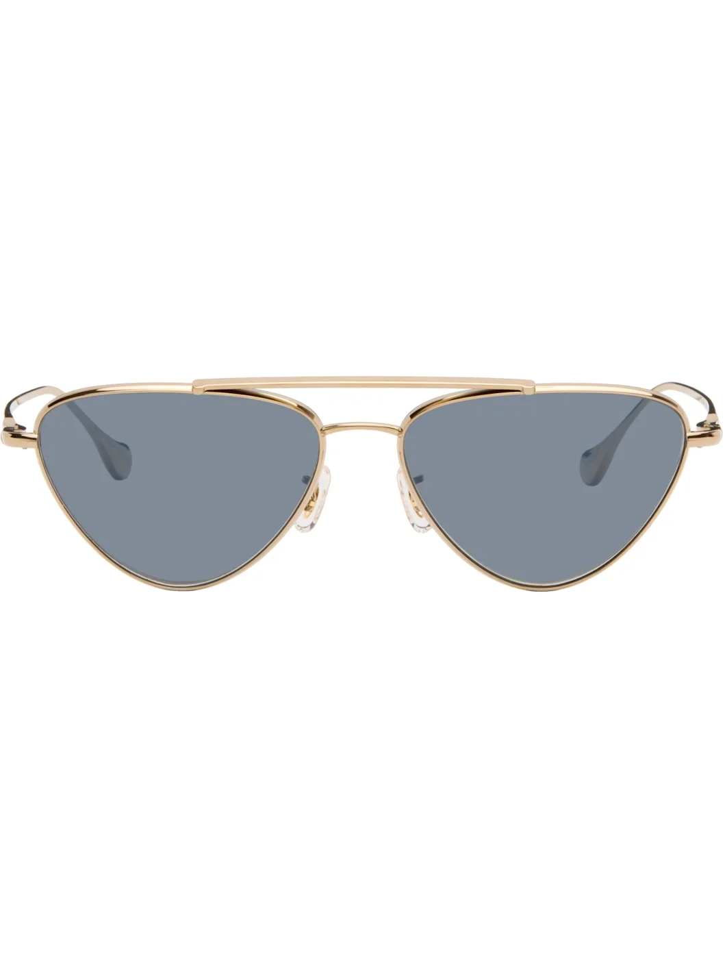 Gold Oliver Peoples 'Edition 1' Aviator Sunglasses - 1