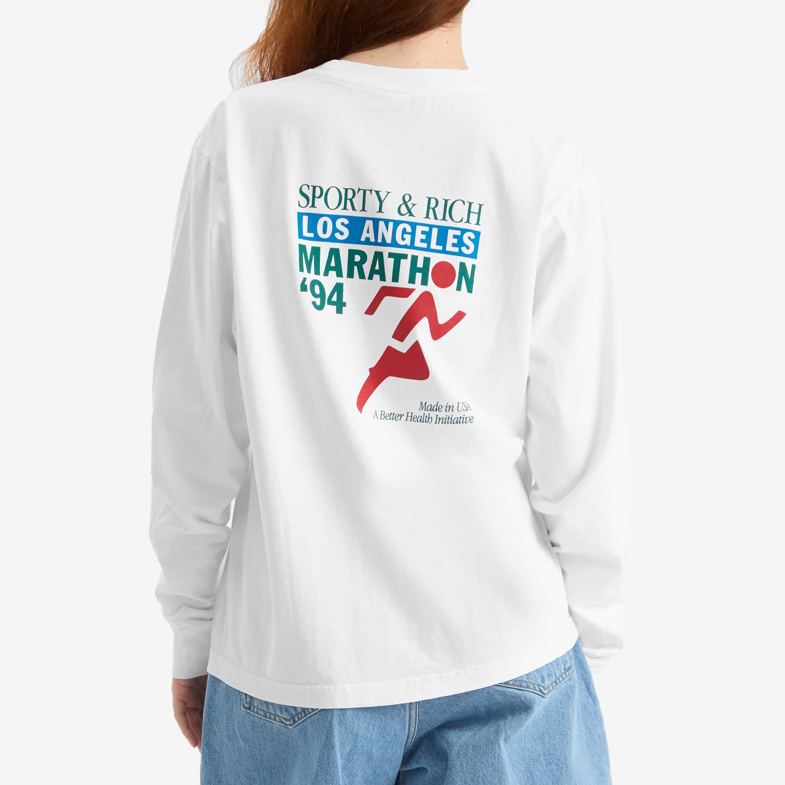 Sporty & Rich LA Marathon Long Sleeve T-Shirt - 3