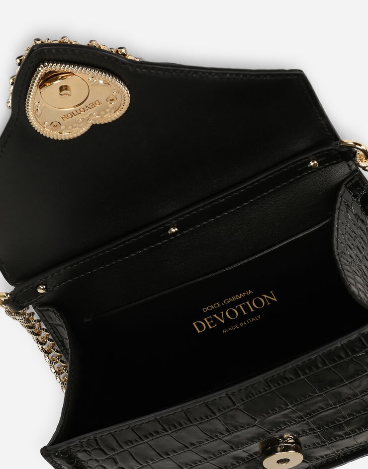 Small Devotion bag in shiny alligator skin - 5