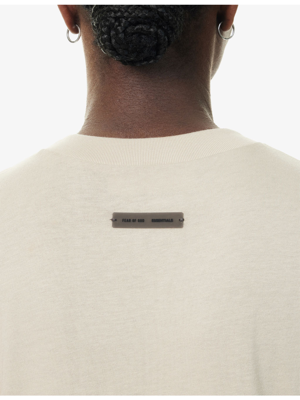 Embossed-Branding Round-Neck Cotton-Blend T-Shirt - 6