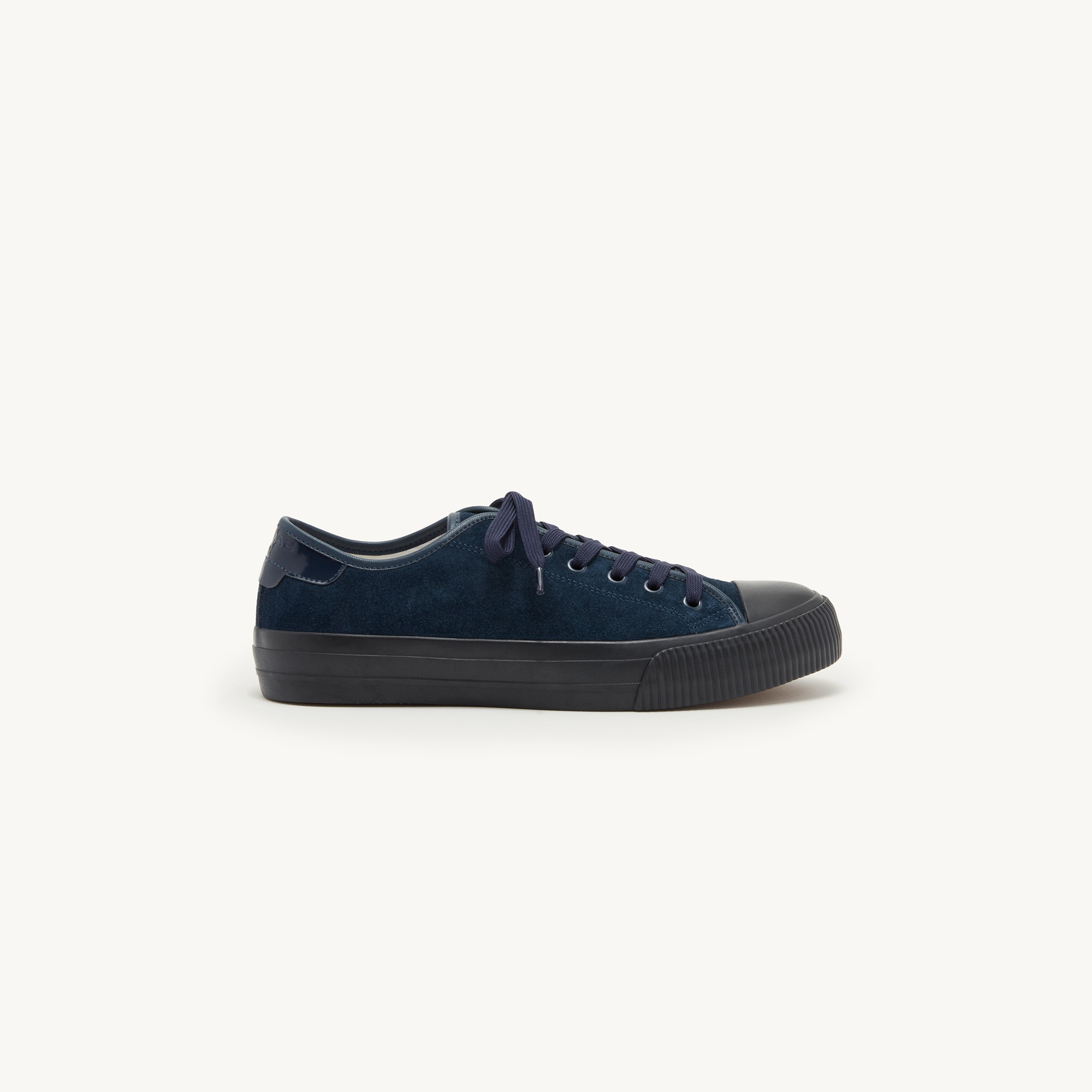 Split leater low-top sneakers - 1