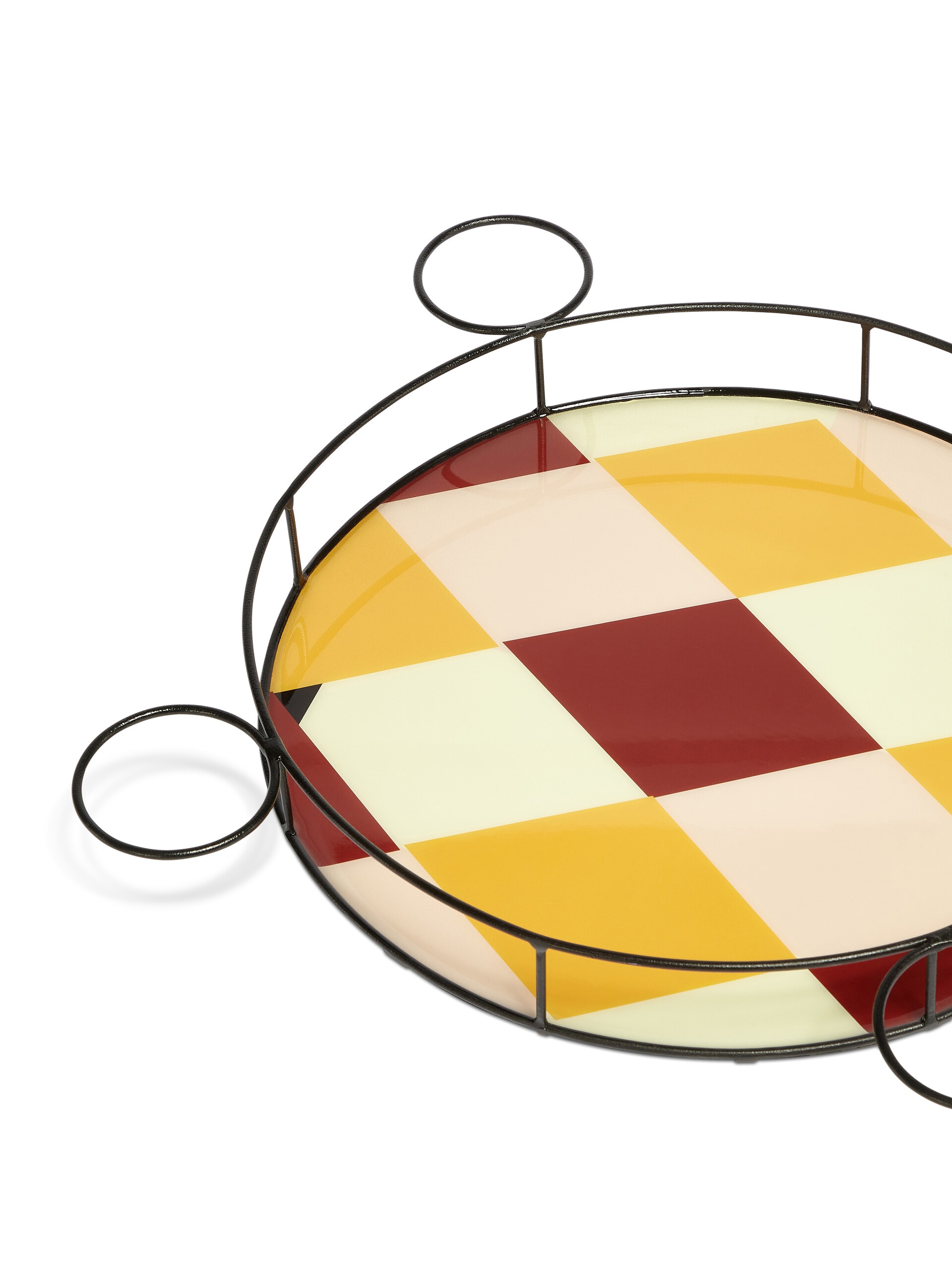 MARNI MARKET ROUND TRAY IN IRON AND RESIN - 3