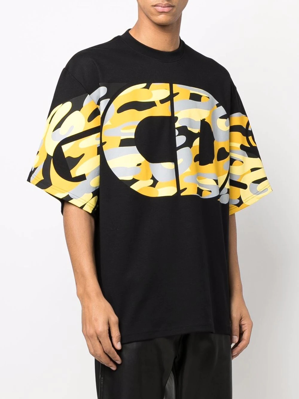 oversize-logo cotton T-shirt - 3