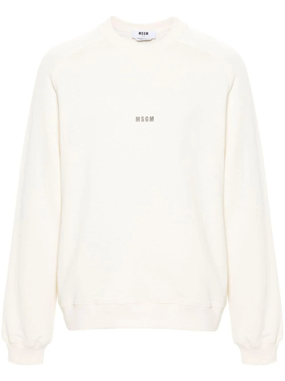 logo-print cotton sweatshirt - 1