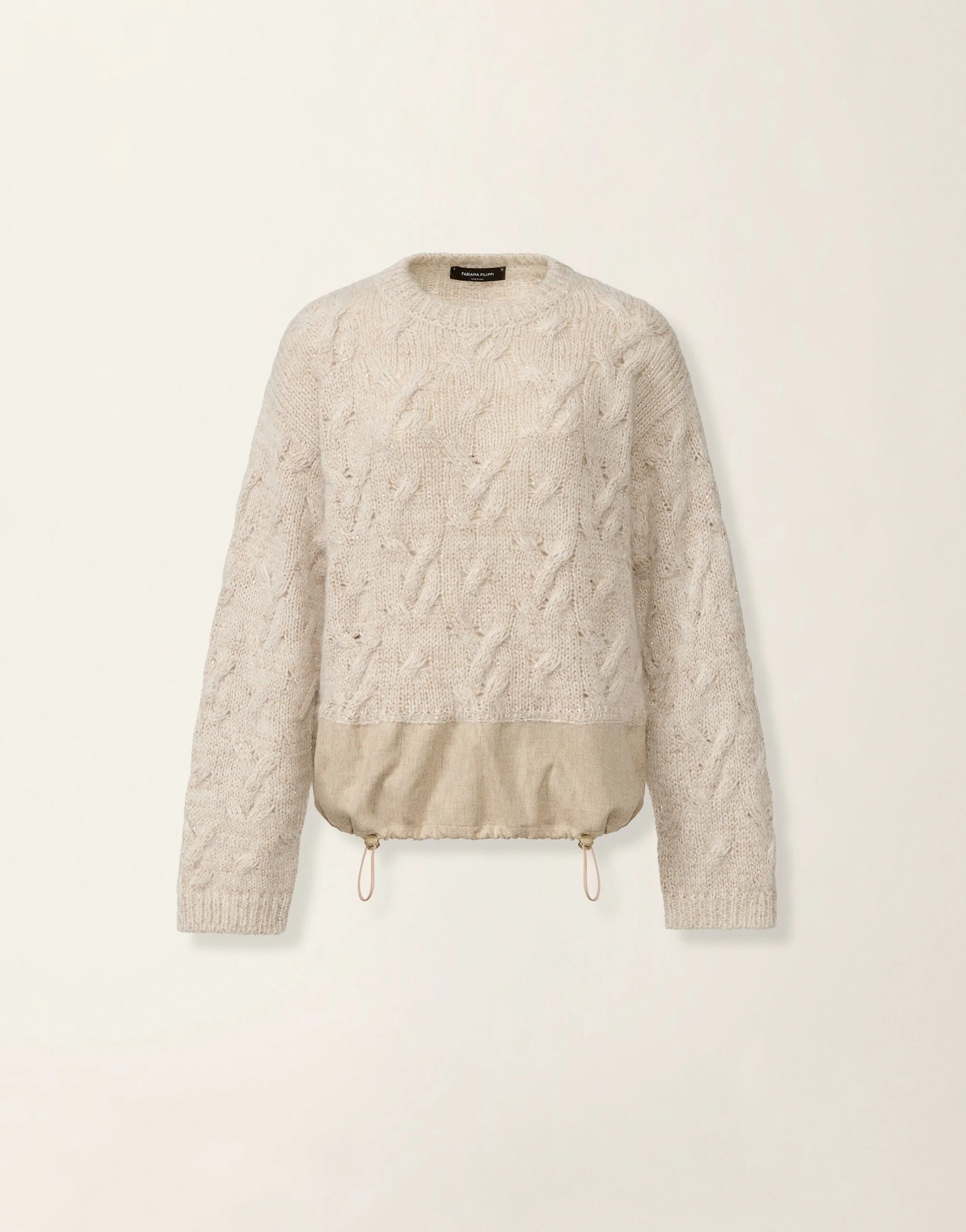 Platinum, mohair and sequin sweater - 1
