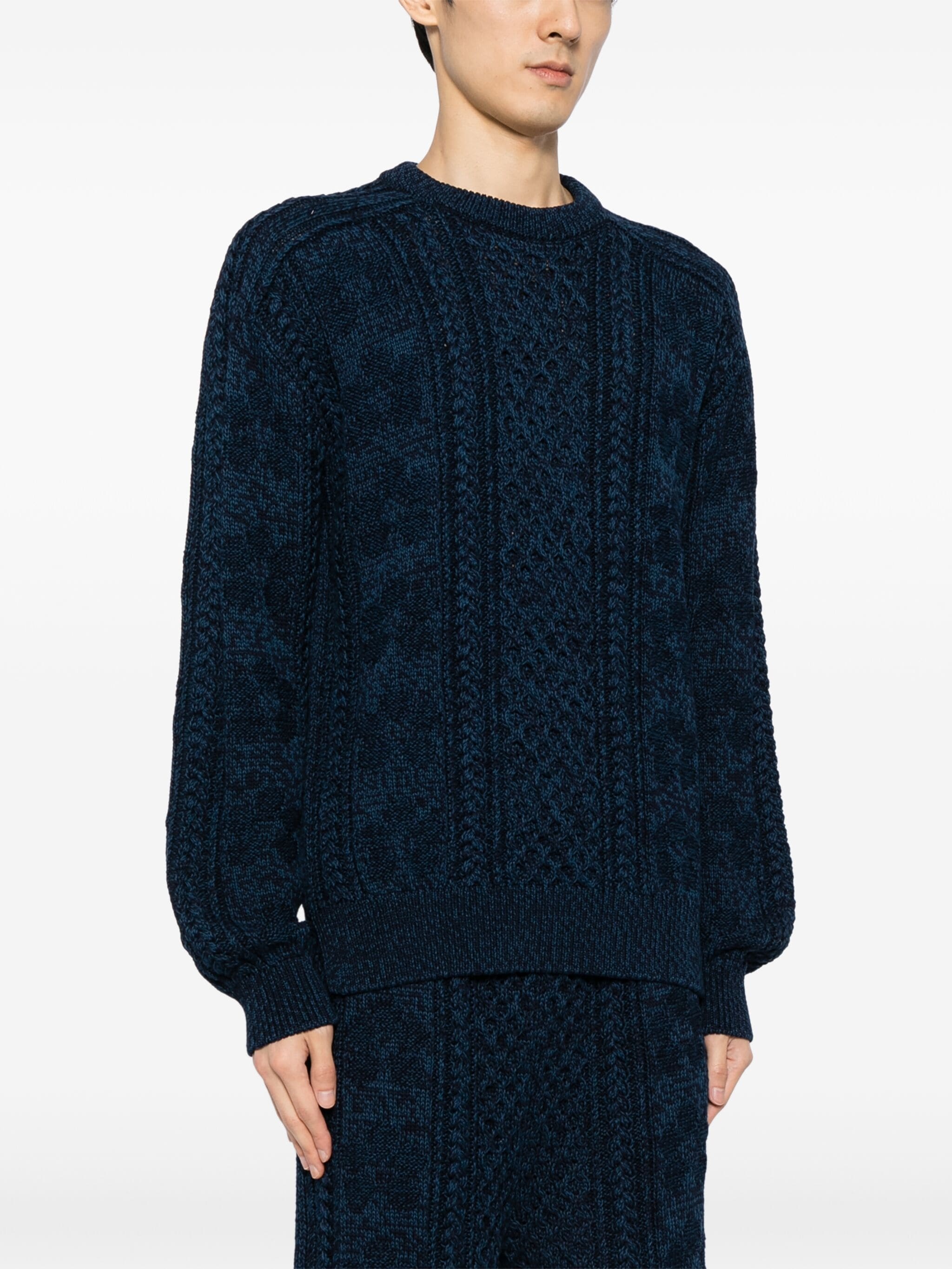 CABLE-KNIT COTTON JUMPER - 3