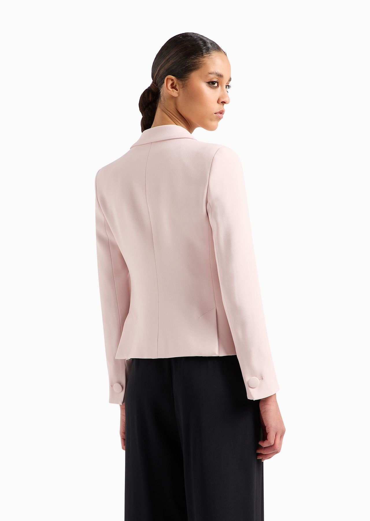Cady crêpe jacket with lapels - 3