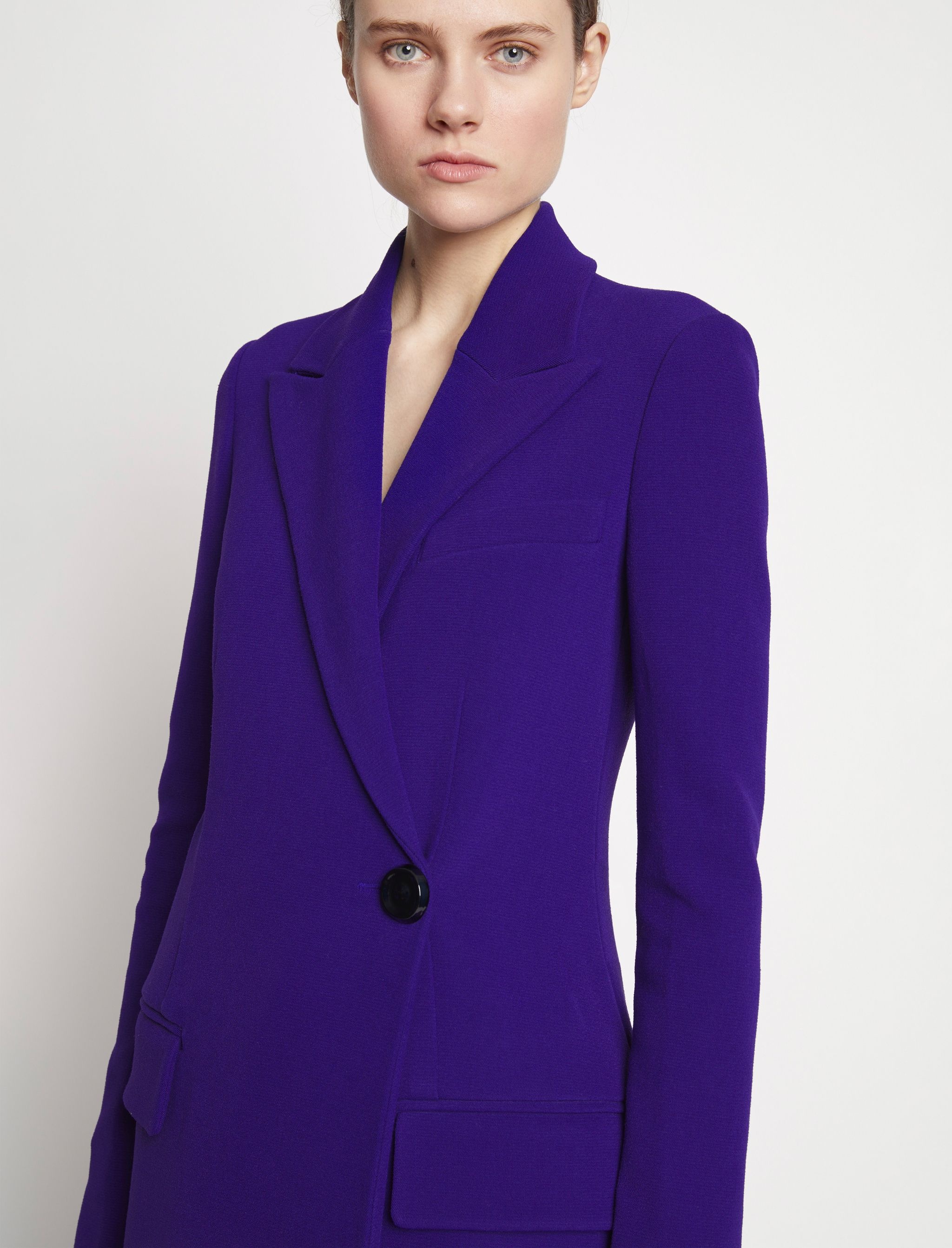 Bi-Stretch Crepe Wrap Coat - 5