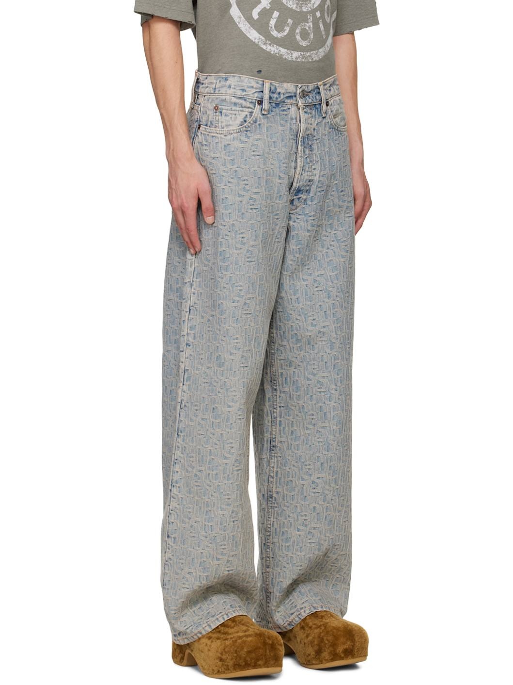 Blue Loose Fit 1981M Monogram Jeans - 2