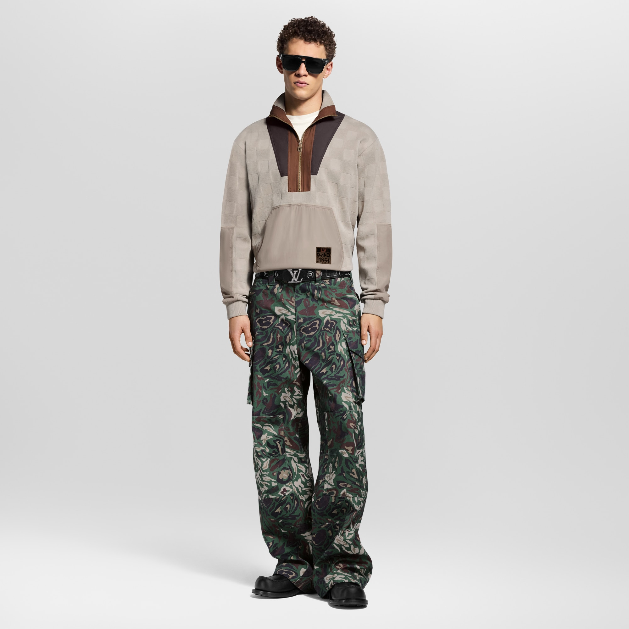 Damier Hybrid Half-Zip Workwear Pullover - 3