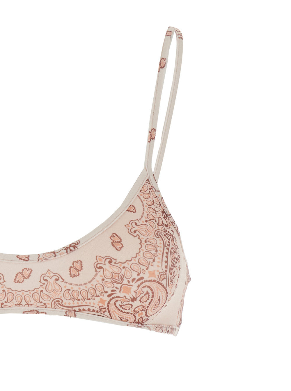 The Attico Women Pink Bikini With Spaghetti Straps And All-Over Print In Tech Fabric Stretch Woman - 3