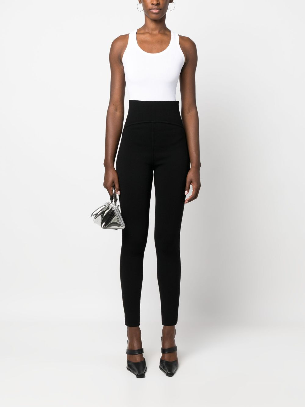 scoop-neck ribbed-knit bodysuit - 2